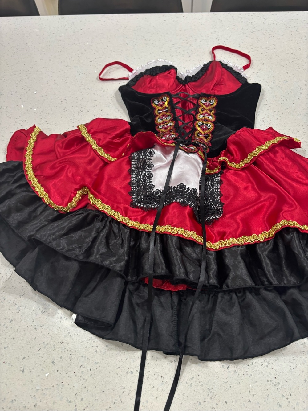 Spirit Store Costume Dress worn as Little Red Riding Hood costume worn once
